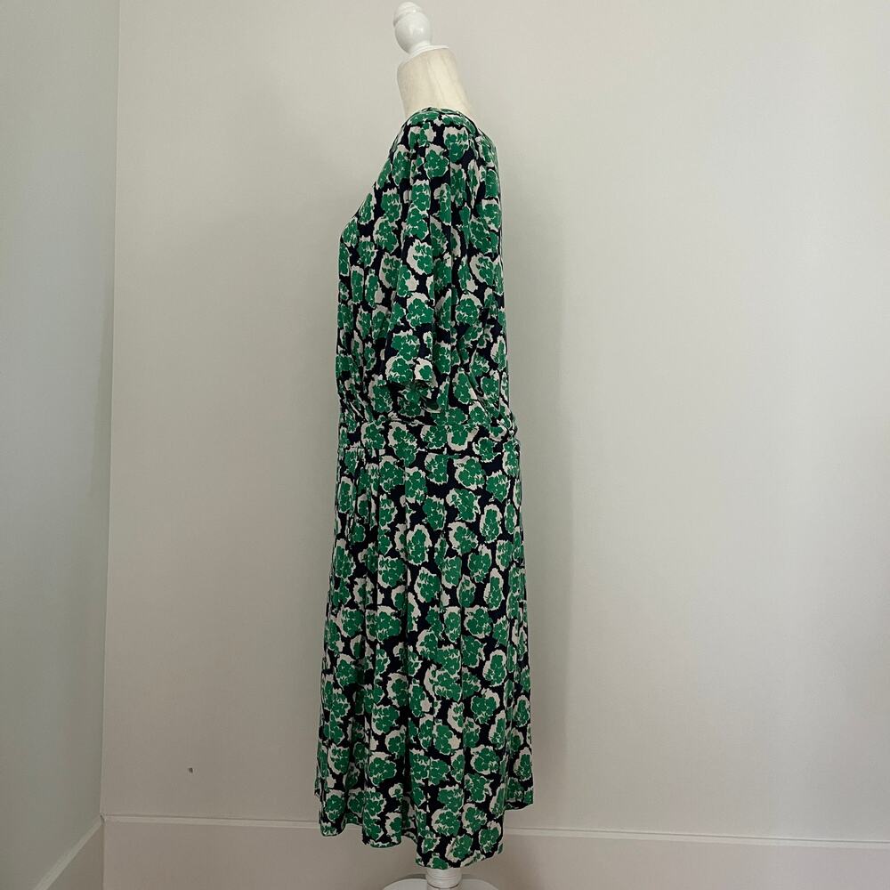 Elegant Green Floral Dress - Picture 3 of 6
